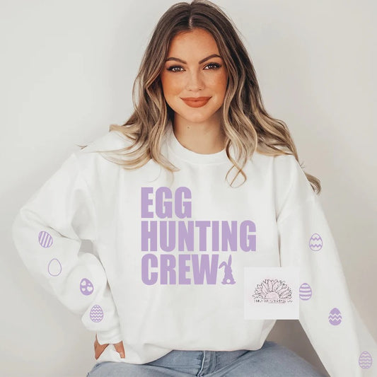 Egg Hunting Crew- Adult Unisex Crewneck Sweatshirt