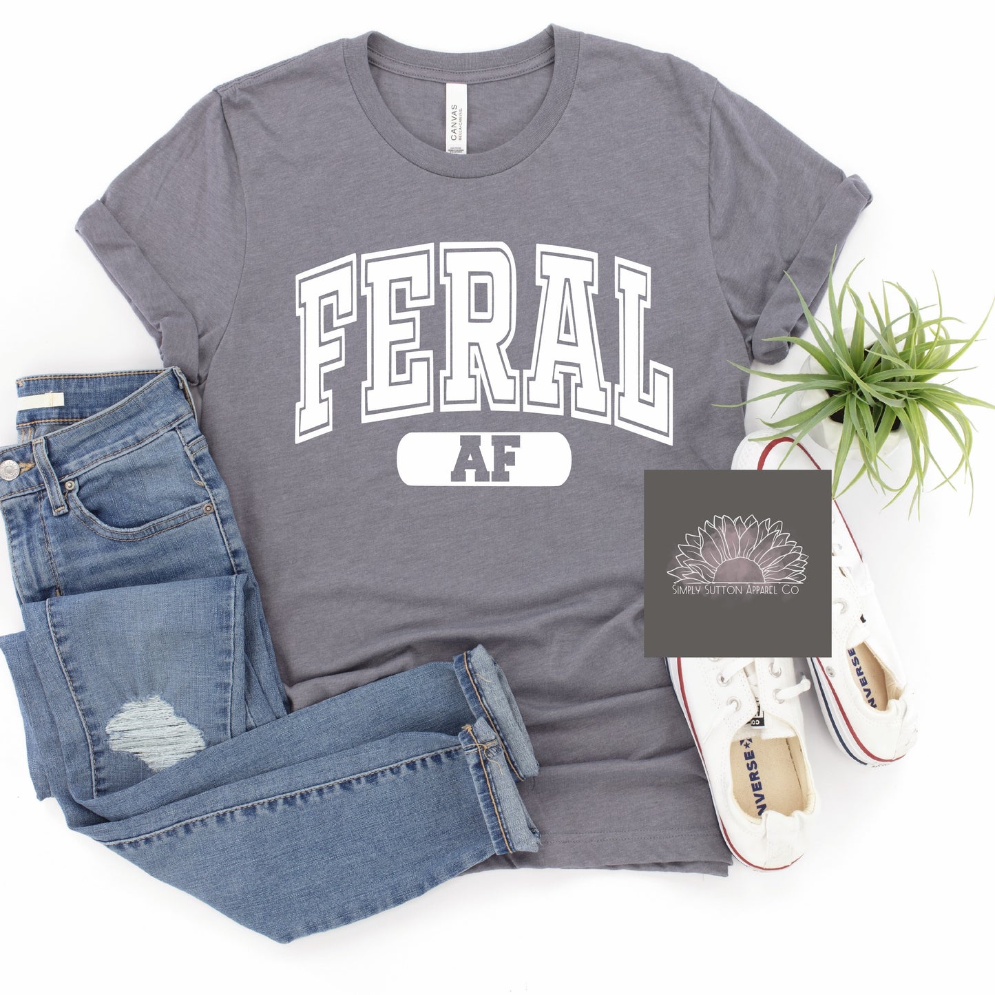 Feral AF -  Adult Unisex Crewneck T-Shirt