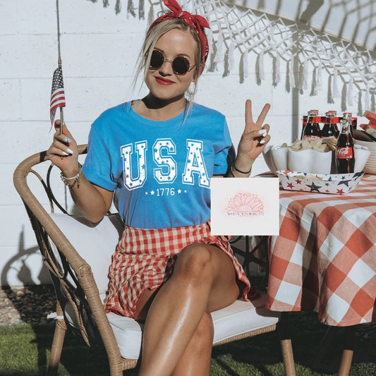 USA -Crewneck Unisex Adult T-Shirt