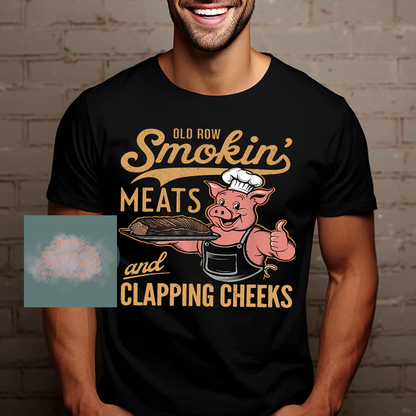 Smokin Meats & Clappin Cheeks -  Adult Unisex Crewneck T-Shirt