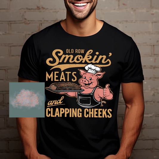 Smokin Meats & Clappin Cheeks -  Adult Unisex Crewneck T-Shirt