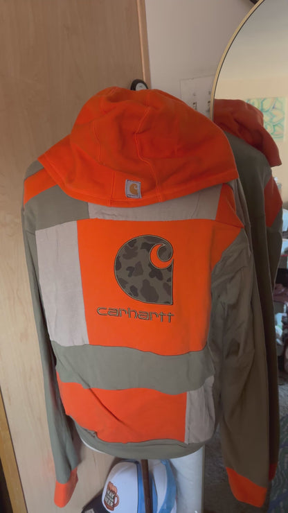 Patchwork Carhartt  Hoodie Oversized
