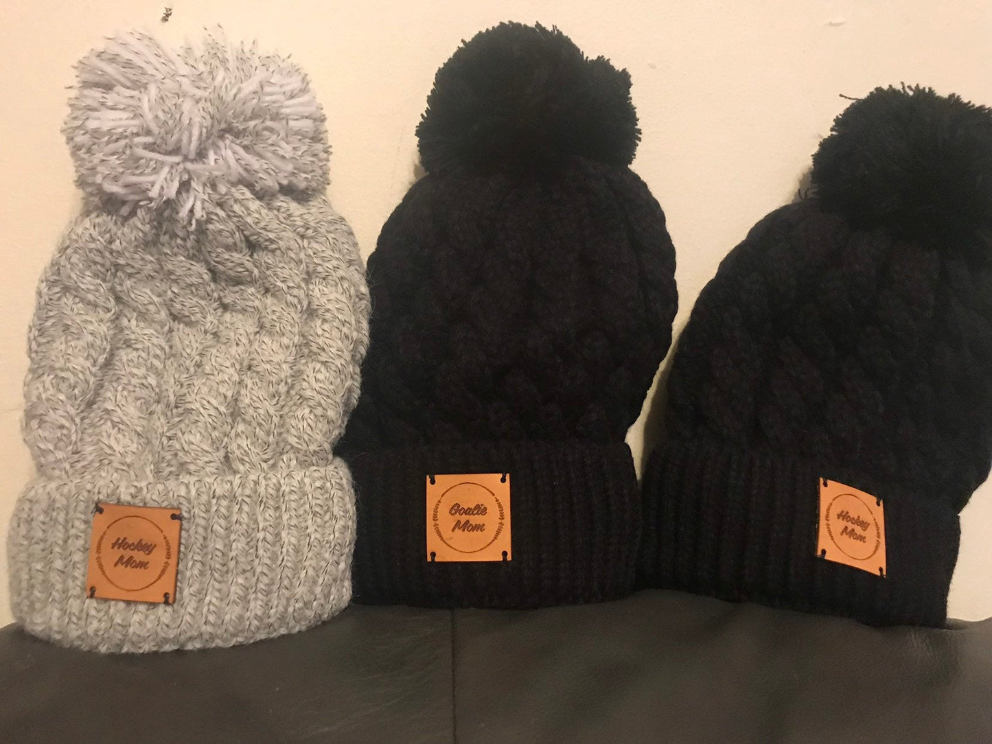Hockey Mom Beanie with Pom | Goalie Mom beanie