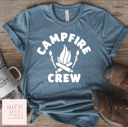 Camp Fire Crew - Youth Crewneck Unisex T-Shirt