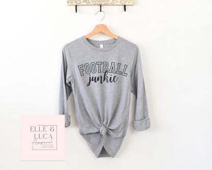 Football Junkie Unisex Crewneck LongSleeve Adult T-shirt