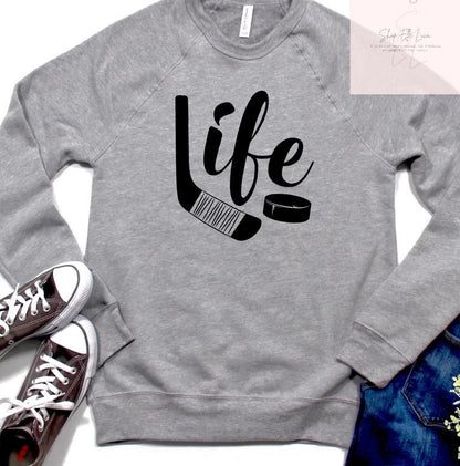 Hockey Life- Crewneck Sweatshirt
