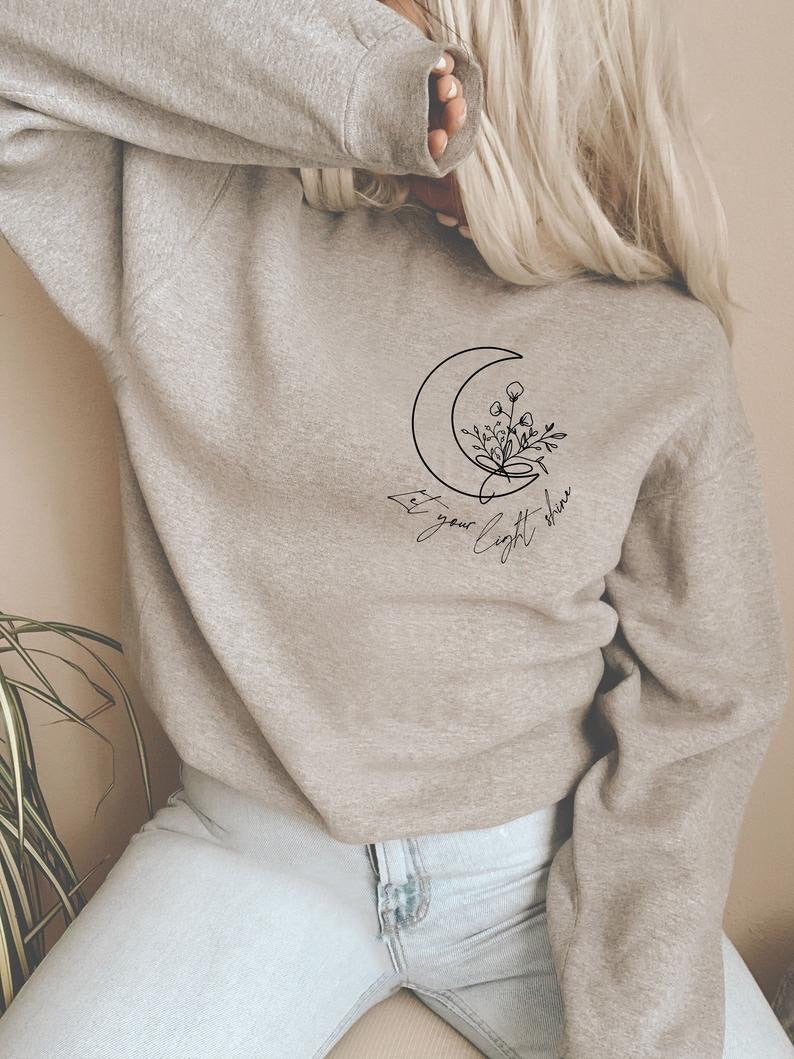 Let Your Light Shine- Adult Unisex Crewneck Sweatshirt